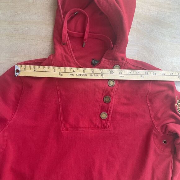 VTG Green Label Lauren Ralph Lauren Regal Style Hoodie Gold Buttons Med USA Rare - Picture 12 of 12